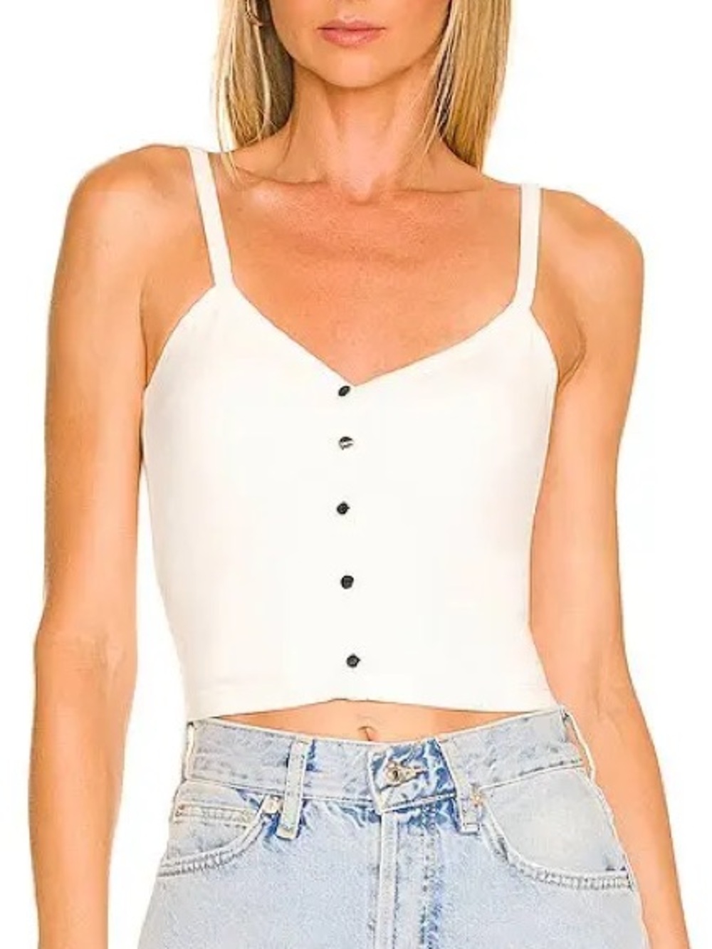 ALL THE WAYS Aria Snap Button Top